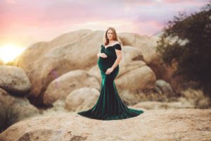 This Dragoon maternity session sunset was breathtaking for Bethany