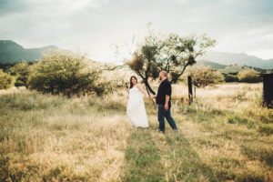 A sunny fall day in the Huachuca mountains during Adrianna's maternity session