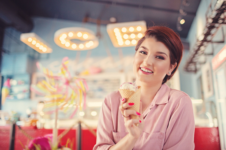 Food blogger Lady Lunching explores the Hub Ice Cream Factory in downtown Tucson