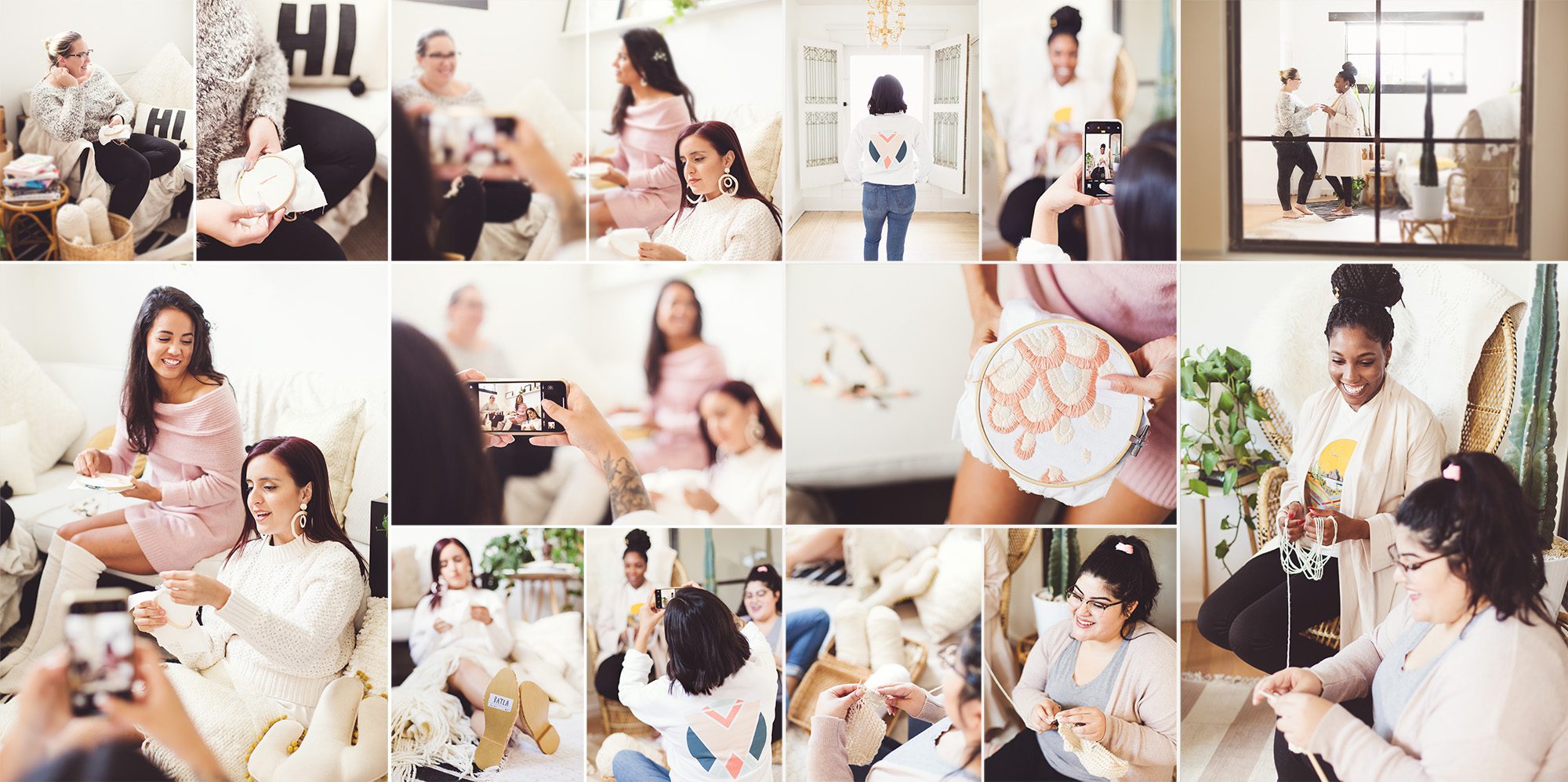 A group of Tucson women get together for crafting at Creative Tribe in Tucson.