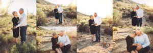 Husband and wife celebrate their 50th anniversary with a photoshoot in the desert of Tucson