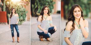 Brianna, a Tucson senior, poses during her session at Civano near her home in Rita Ranch during her senior photoshoot