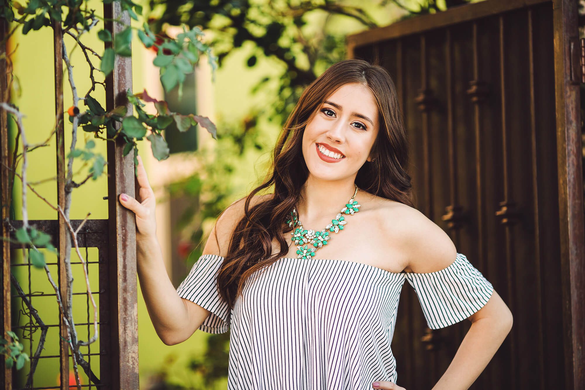 Cienega High School senior, Brianna, poses during her senior session in the neighborhood of Civano near Rita Ranch in Tucson