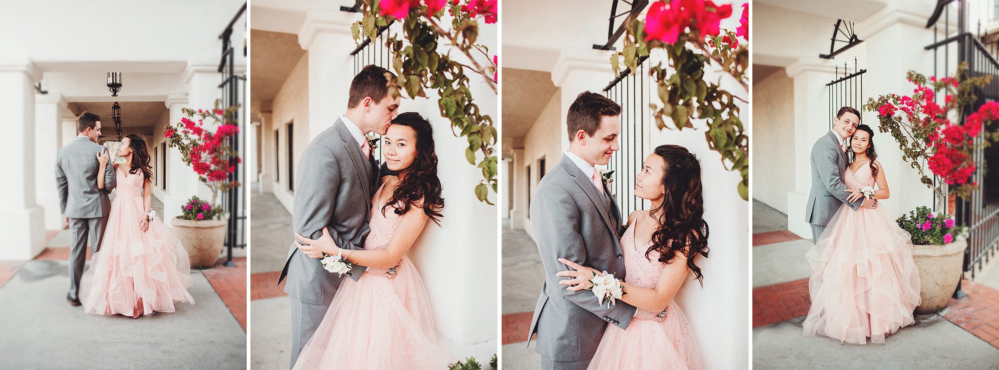 Lily and her date snuggling during their prom session