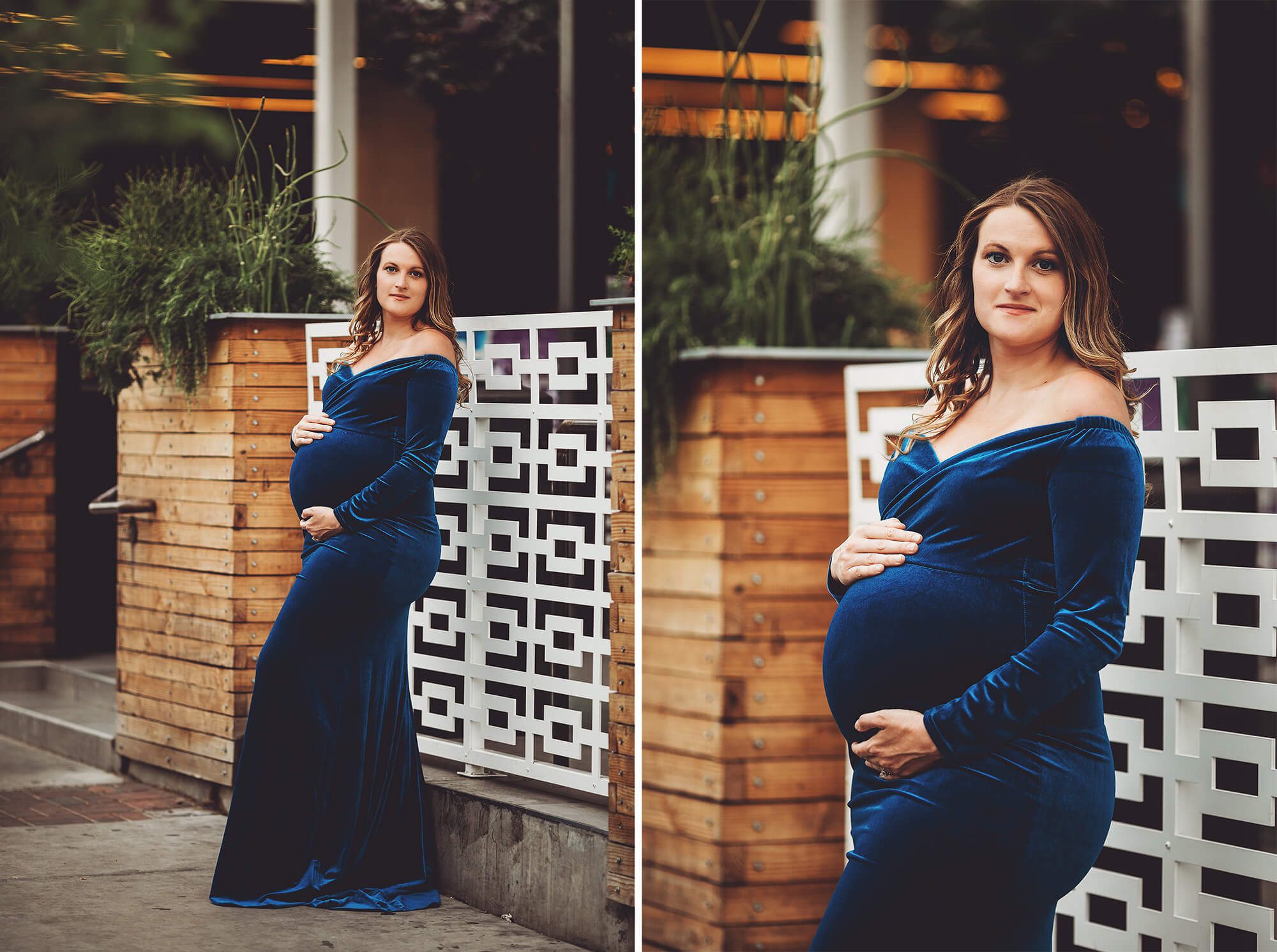 More maternity session shots in front of Tucson's Playground bar