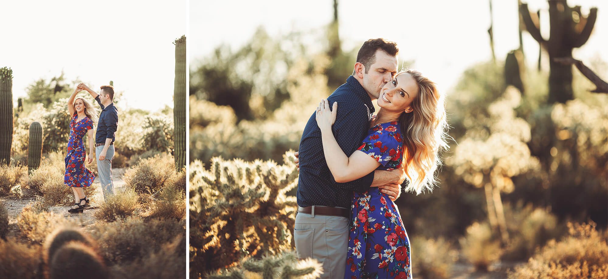 Dancing and sweet embraces for Ally and Shaun at Sabino Canyon