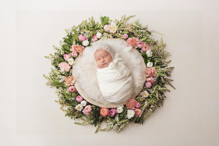 A beautiful floral backdrop this little lady's mom picked for her gallery.