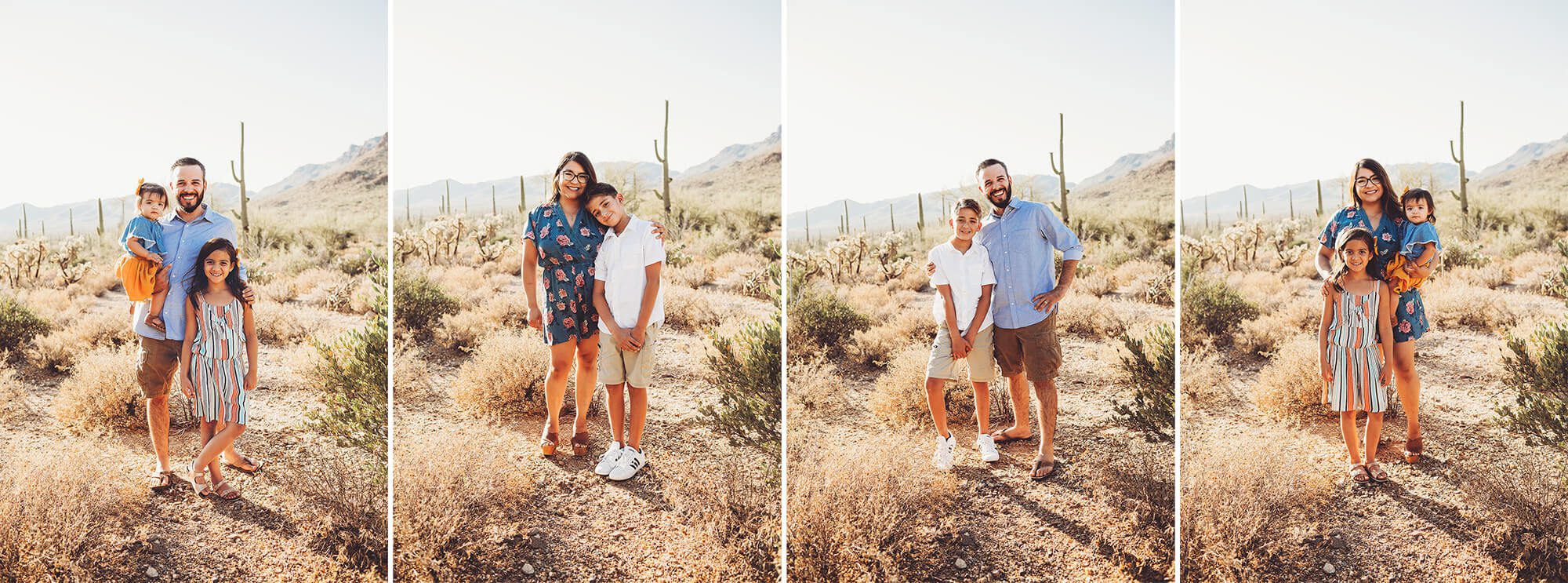 The Castillo's and their children during their family photo session