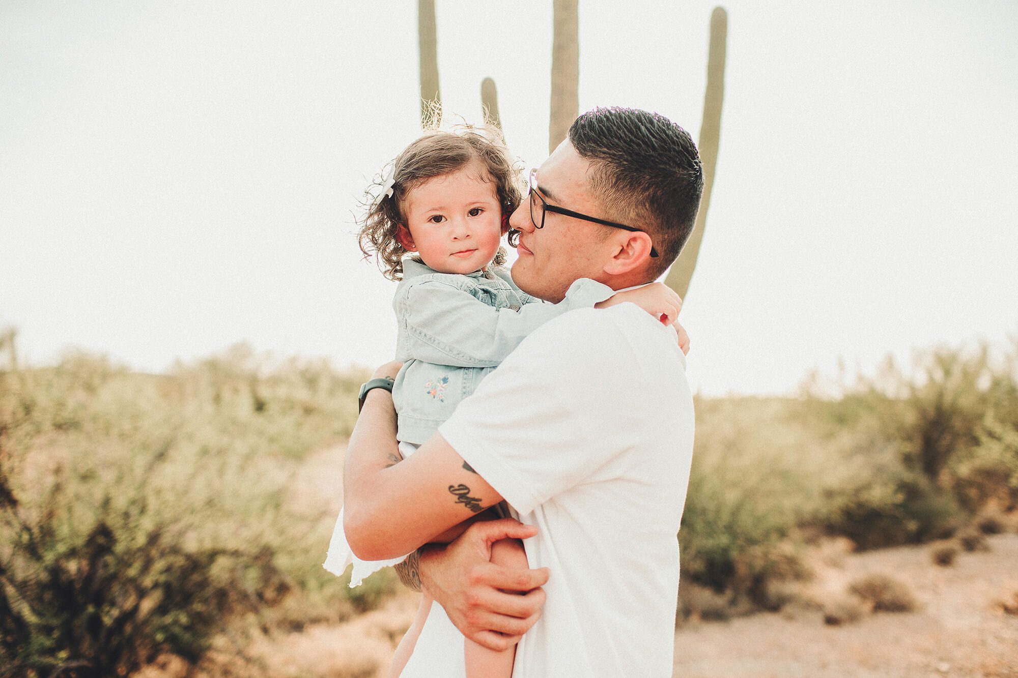 A daddy and his little girl celebrating her second birthday