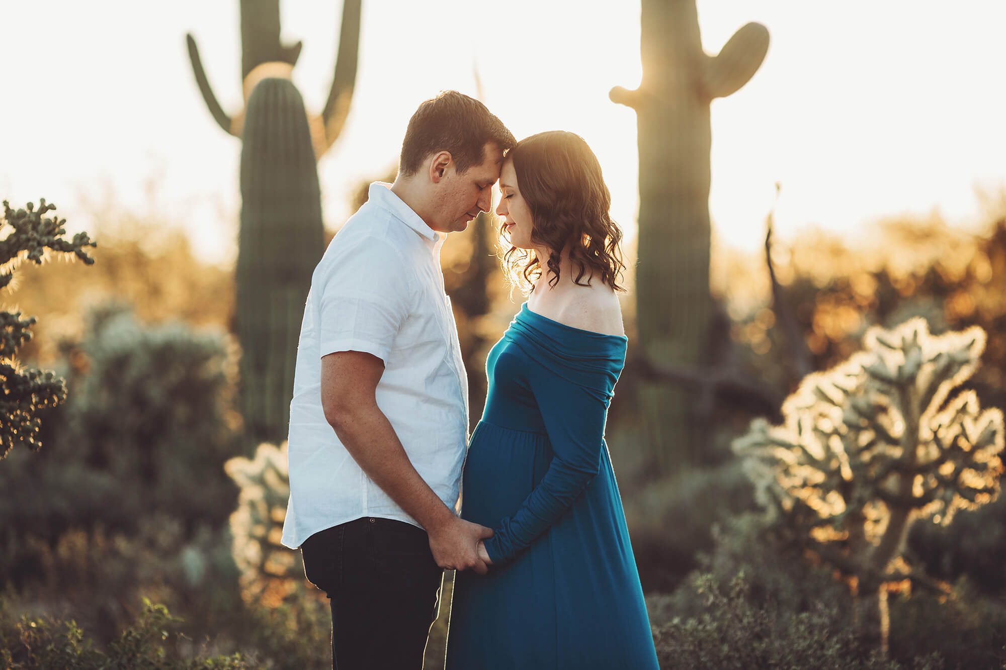 Adrianne's maternity session at Sabino canyon in Tucson