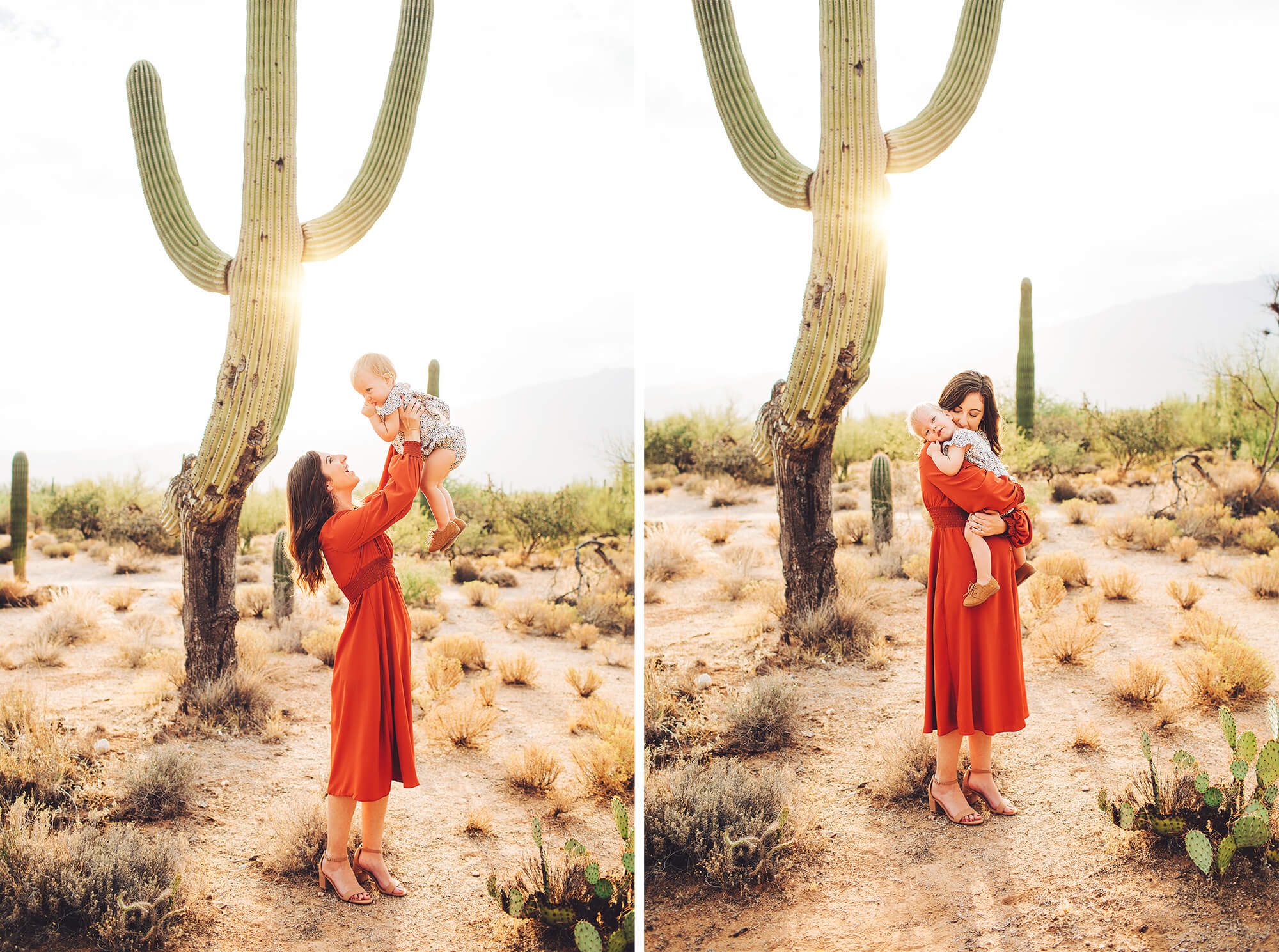 A desert sunrise for mom and daughter