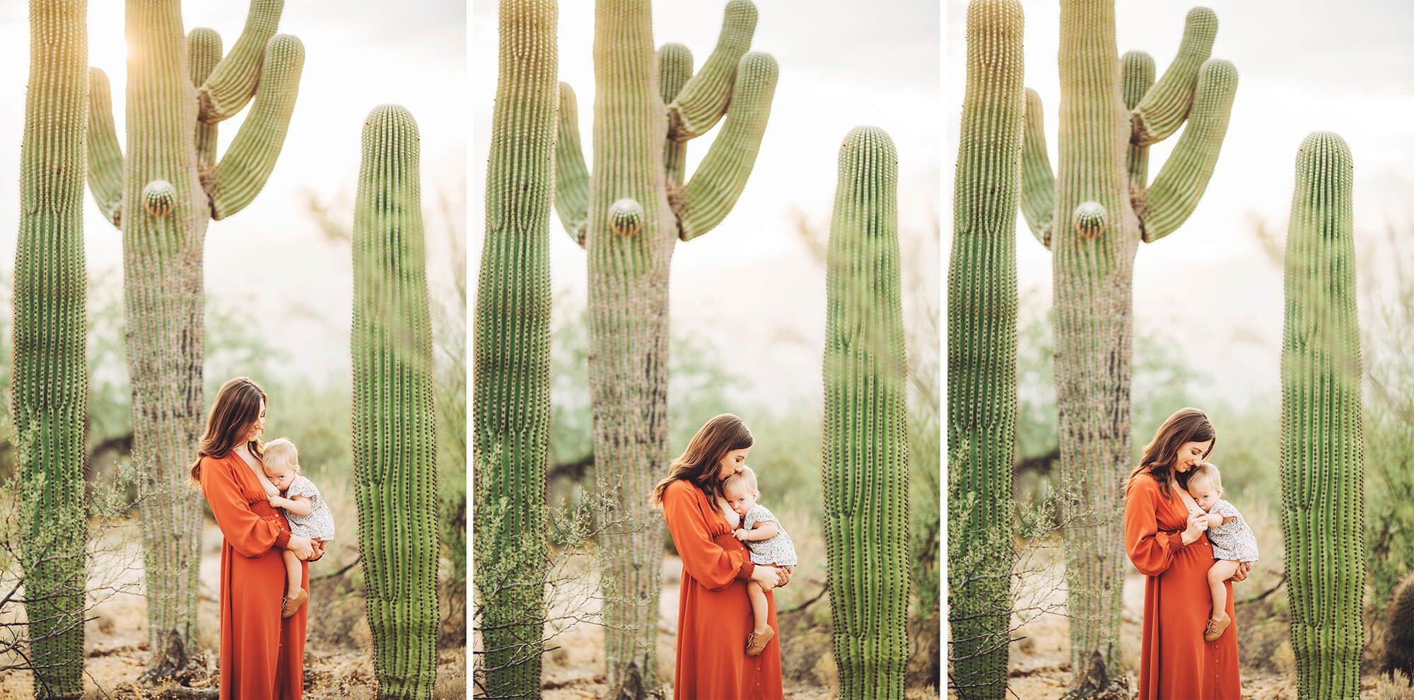 The beauty of the desert, and a breastfeeding session