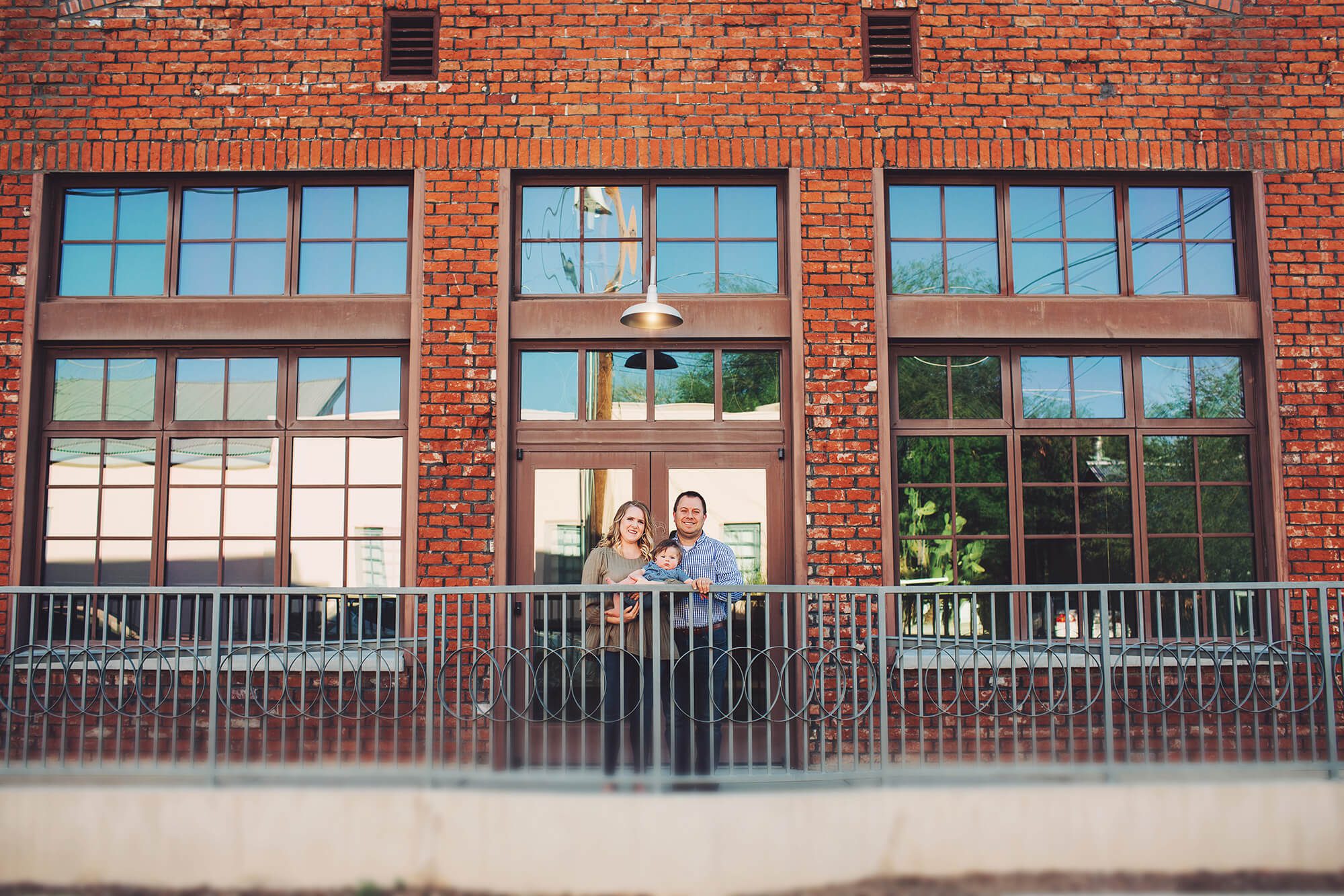 The Ballington family in downtown Tucson for their family photo session