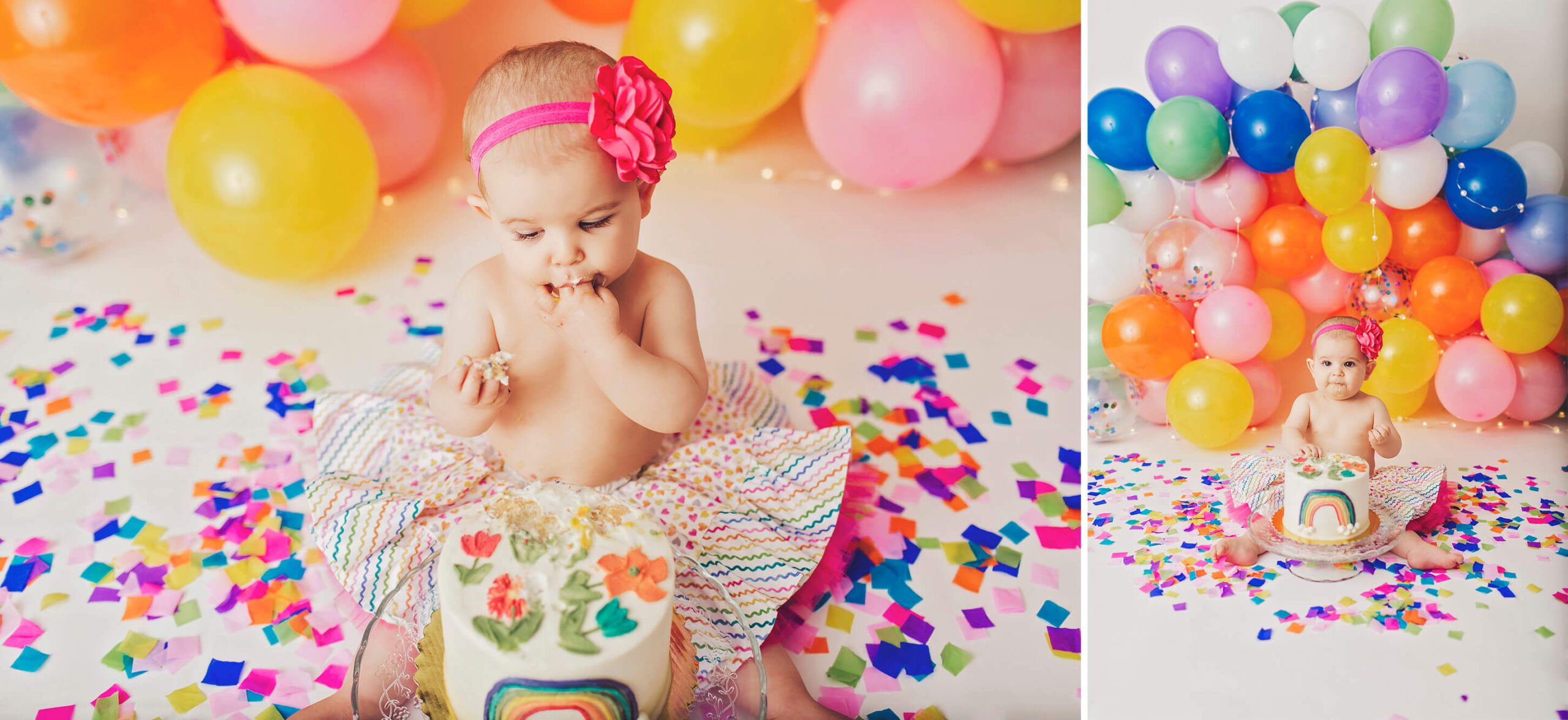 Baby cake eating photos are the cutest