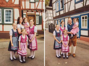 The Meador family in Bad Homburg for fall family photos