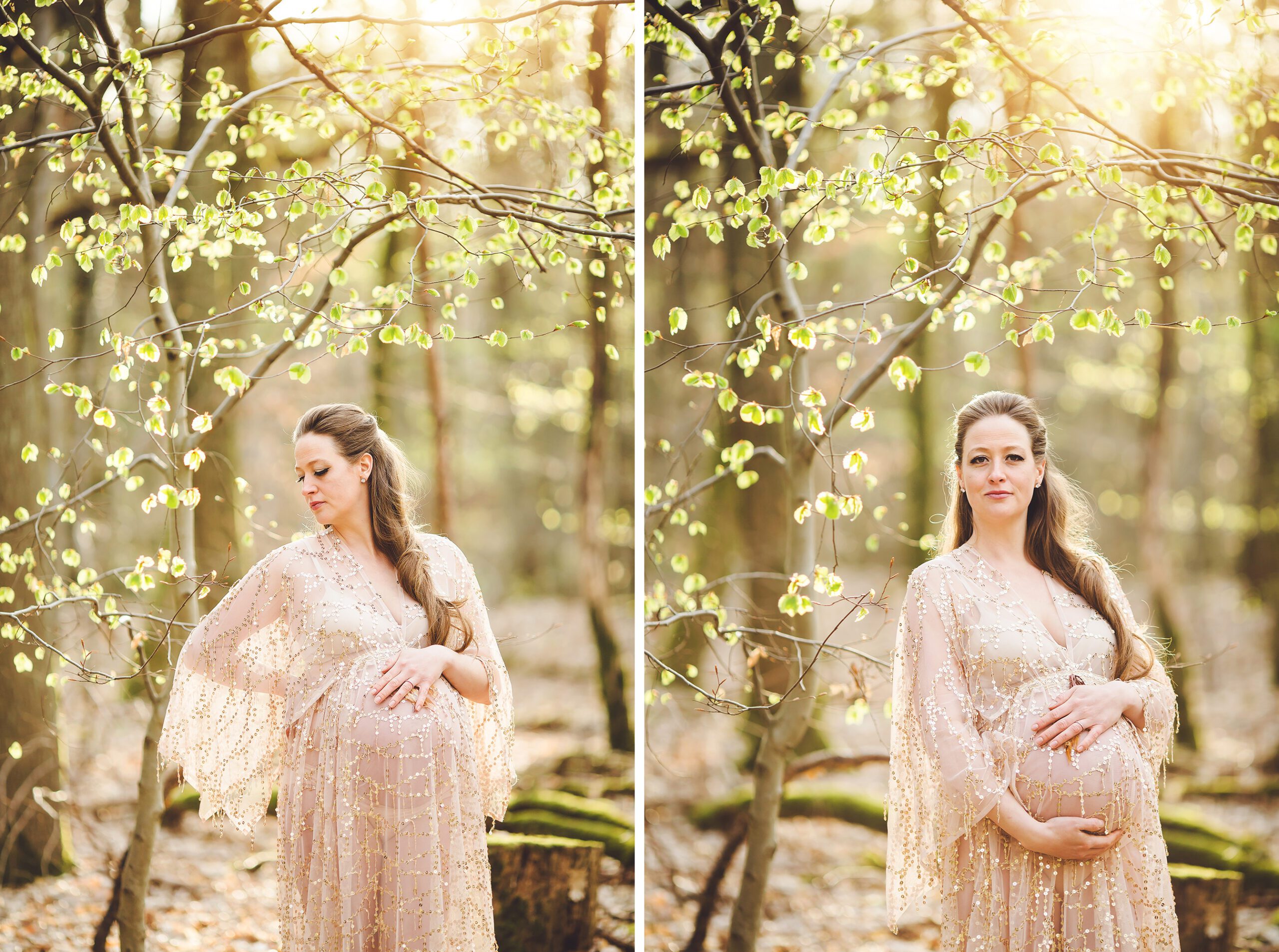 A beautiful spring session in the forest by Kaiserslautern maternity photographer