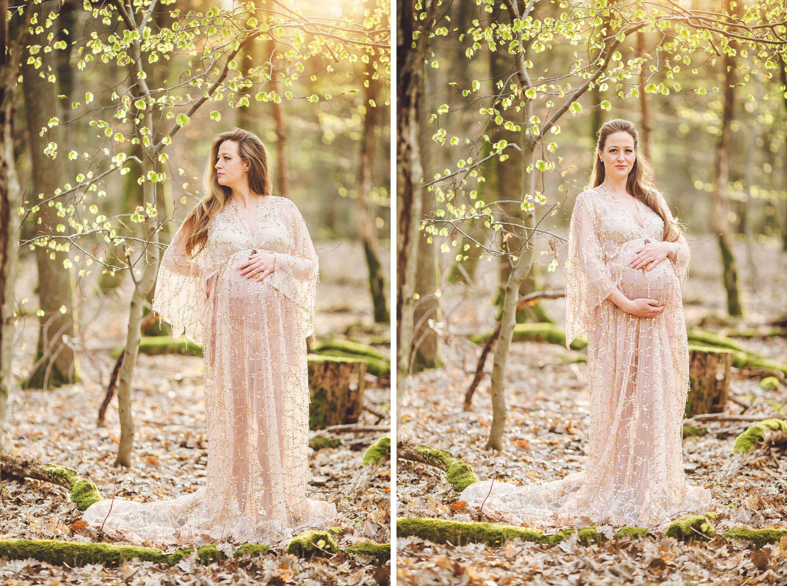Tabitha's spring forest maternity session by Wiesbaden maternity photographer
