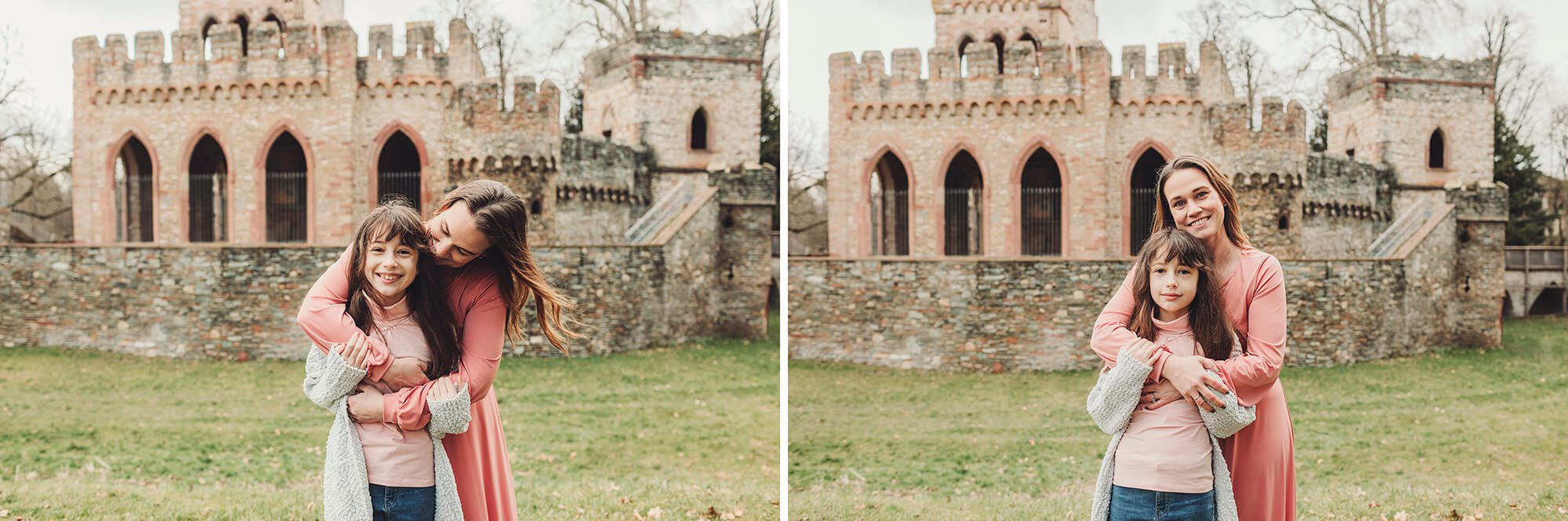 Mom and daughter during the Castelli's family session at Biebrich