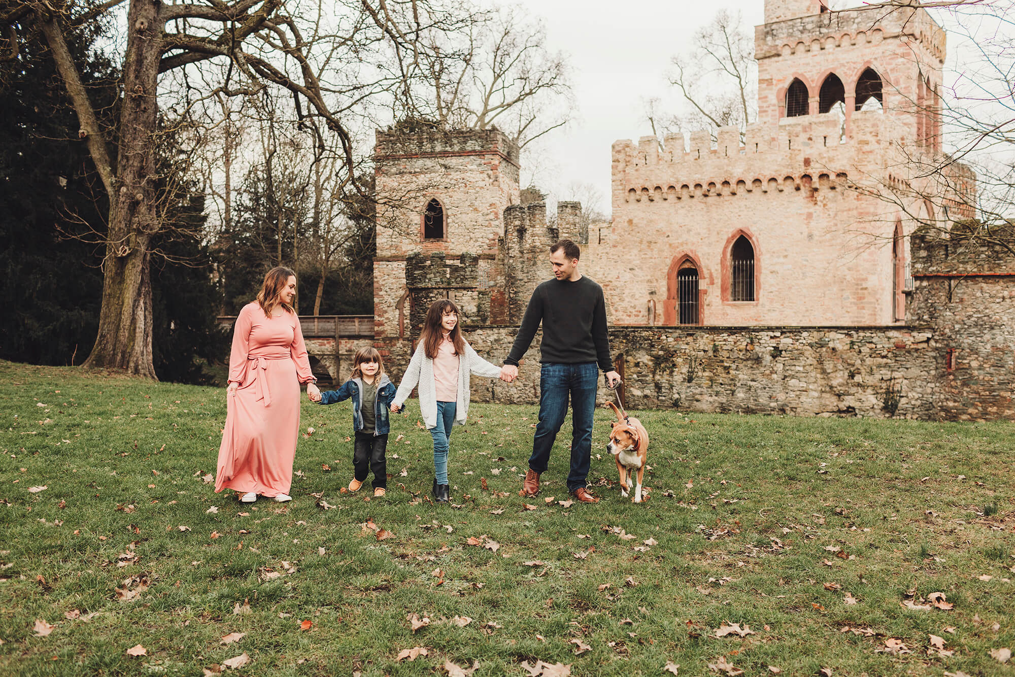 The Castelli family at Mosburg castle.